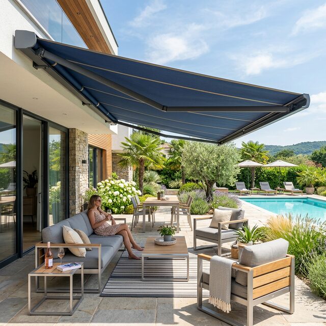 Sonnenschutz Markise Detail